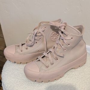 Converse Lug Sole Sneaker.  Blush Color.  Size 5